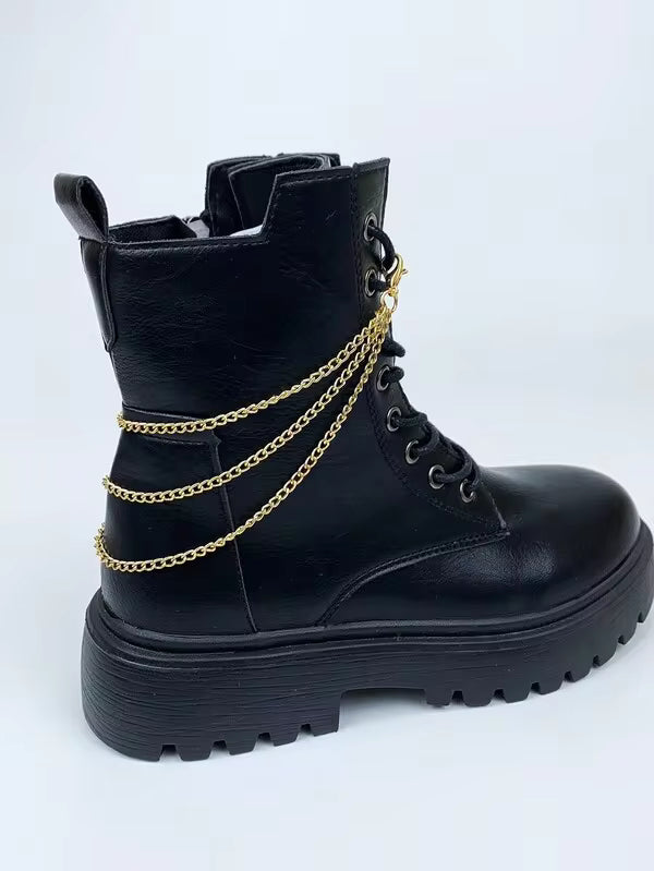 1pc Boot/Shoe Decorative Chain, Punk Style Metal Chain Accessory For Women & Men, Y2K Winter Shoes